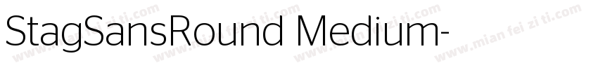 StagSansRound Medium字体转换